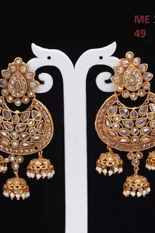 Gold gold plated antique gold Copper   Pair of Earrings