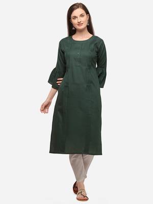 Sea Green Color Fancy Straight Kurta 1