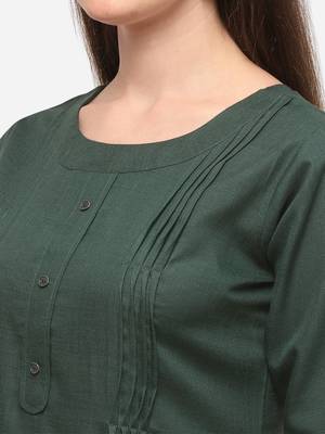 Sea Green Color Fancy Straight Kurta 4