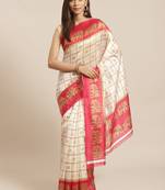 pink art silk printed   saree with  blouse