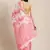 pink art silk printed   saree