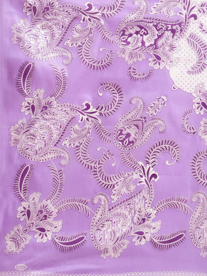 purple art silk printed   saree