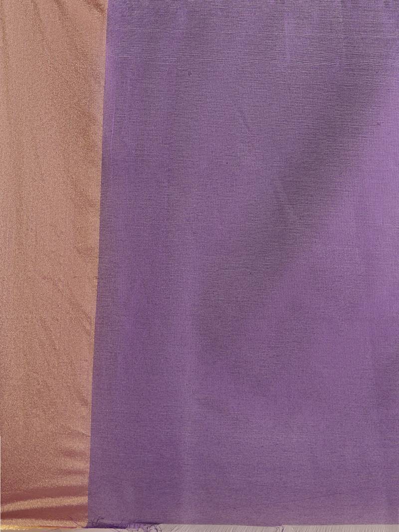 blue chanderi printed   saree with  blouse