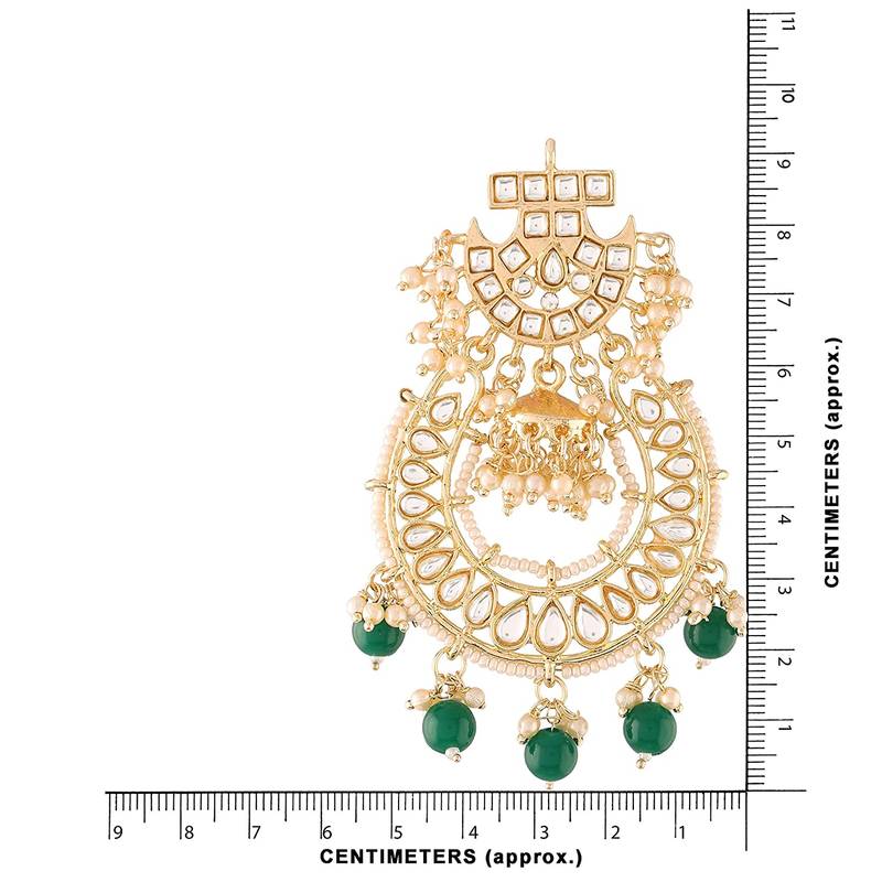 Kundan & Pearl Traditional Handcrafted Earrings (E2793G)