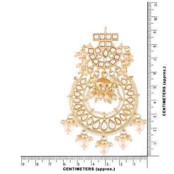 Kundan & Pearl Traditional Handcrafted Earrings (E2793W) 5