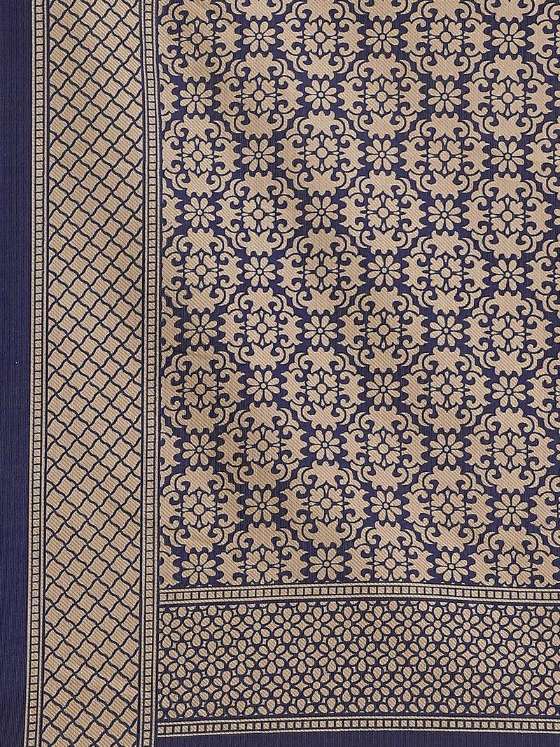 red chanderi silk woven   saree with  blouse