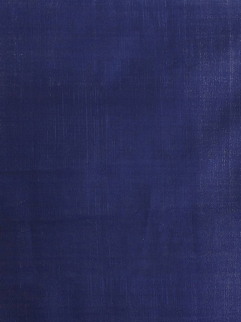 red chanderi silk woven   saree with  blouse