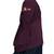Women Islamic Plain Instant Hijab + Niqab Style Bubble Georgette Veil Scarf 