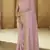 Carnation Pink Colored Sequins embroidered Faux georgette party wear saree