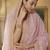 Carnation Pink Colored Sequins embroidered Faux georgette party wear saree