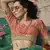 Glacial Green Floral Organza Designer Lehenga with Embroidered Choli