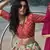 Glacial Green Floral Organza Designer Lehenga with Embroidered Choli