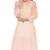 Ada Hand Embroidered Peach Cotton Lucknowi Chikan Women Kurti - A253609
