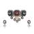 Green kundan Yellow Gold Brass   Necklace &  Pair of Earring
