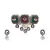 Green kundan Yellow Gold Brass   Necklace &  Pair of Earring