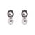 Trendy Red Green And Grey Necklace Set