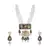 Gold kundan Yellow Gold Brass   Necklace &  Pair of Earring