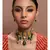 Ocre kundan Yellow Gold Brass   Necklace &  Pair of Earring