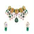 Ocre kundan Yellow Gold Brass   Necklace &  Pair of Earring