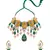 Ocre kundan Yellow Gold Brass   Necklace &  Pair of Earring