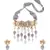 Grey kundan Yellow Gold Brass   Necklace &  Pair of Earring