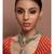 Green kundan Yellow Gold Brass   Necklace &  Pair of Earring