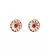 Green kundan Yellow Gold Brass   Necklace &  Pair of Earring