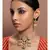 Cream kundan Yellow Gold Brass   Necklace &  Pair of Earring
