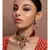 Red kundan Yellow Gold Brass   Necklace &  Pair of Earring
