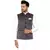 Grey plain cotton nehru-jacket