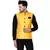 Yellow brasso banarasi nehru-jacket