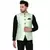 Green brasso banarasi nehru-jacket