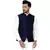 Blue plain banarasi nehru-jacket