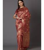 Red Soft Silk Woven DesignerTraditional Saree
