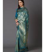 Tarquoise Soft Silk Woven DesignerTraditional Saree
