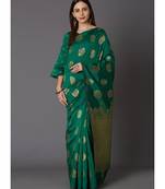 Green Soft Silk Woven DesignerTraditional Saree