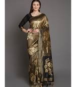 Golden Silk Zari Work Designer Saree