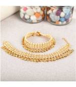 Gold gold plated Brass Alloy   Anklet
