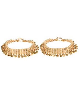 Gold gold plated Brass Alloy   Anklet 2