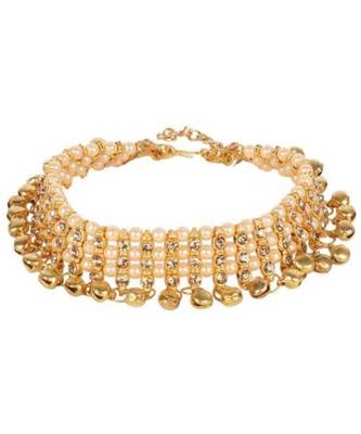 Gold gold plated Brass Alloy   Anklet 3