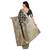 Black woven art silk saree with blouse