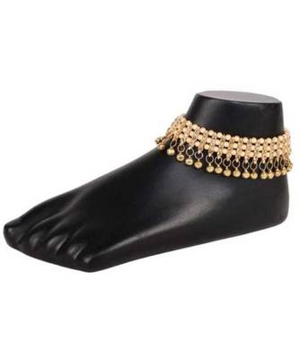 Gold gold plated Brass Alloy   Anklet 4