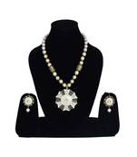 Gold gold plated Brass Alloy   Necklace with   Pair Earrings