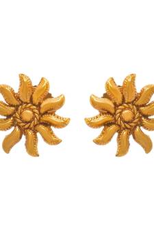 Gold earrings
