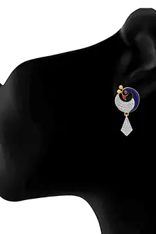 Gold diamond earrings