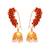 Gold pearl earrings