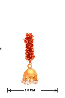 Gold pearl earrings