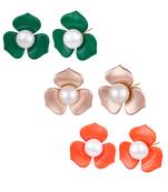 Multicolor pearl earrings