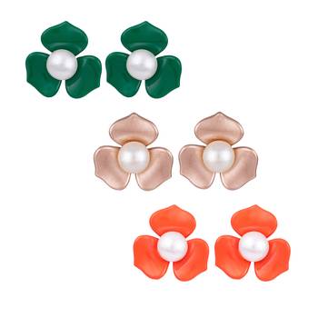 Multicolor pearl earrings 2