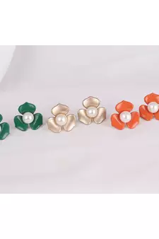 Multicolor pearl earrings